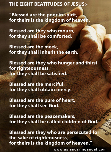 150903_5_ACA'S QUOTES AND POEMS_BIBLE VERSES & CHRISTIANITY_THE EIGHT BEATITUDES OF JESUS